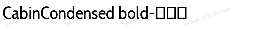 CabinCondensed bold字体转换